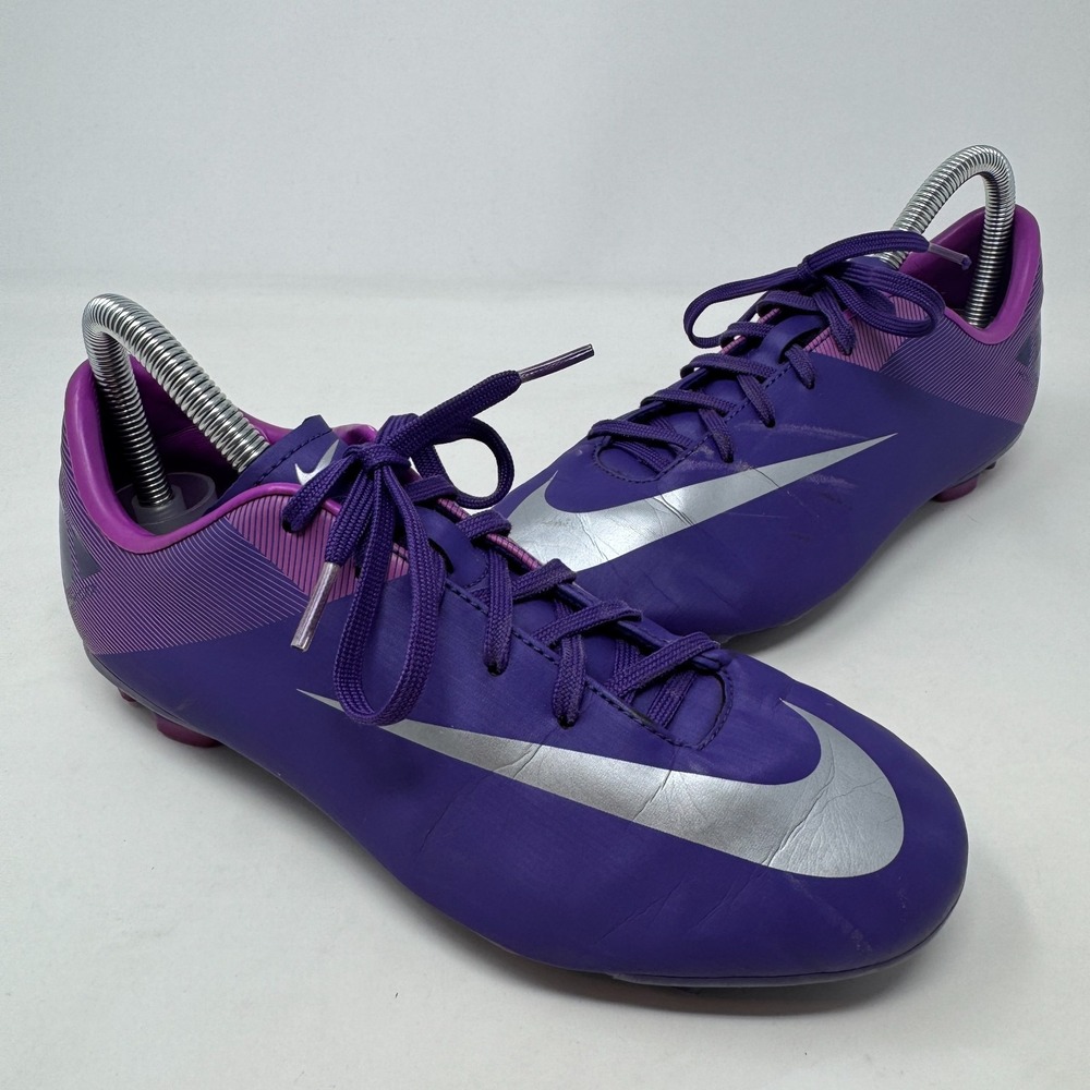 Nike Mercurial Victory II FG 442008-505‎ Purple Cleats Youth Size 5